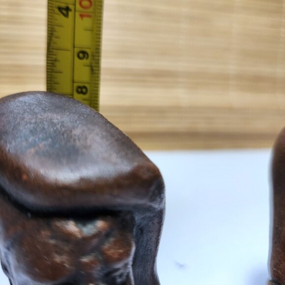 Renaissance Vincenzo Farci Italy Man and Woman Ceramic Bust Heads Pair - Picture 10 of 12